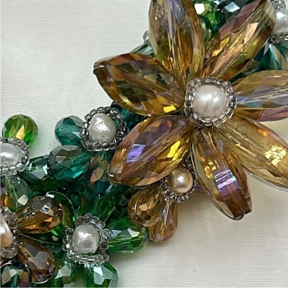 Vintage Baroque Pearl and Beaded Large Avant Garde Statement Necklace - Picture 7 of 13